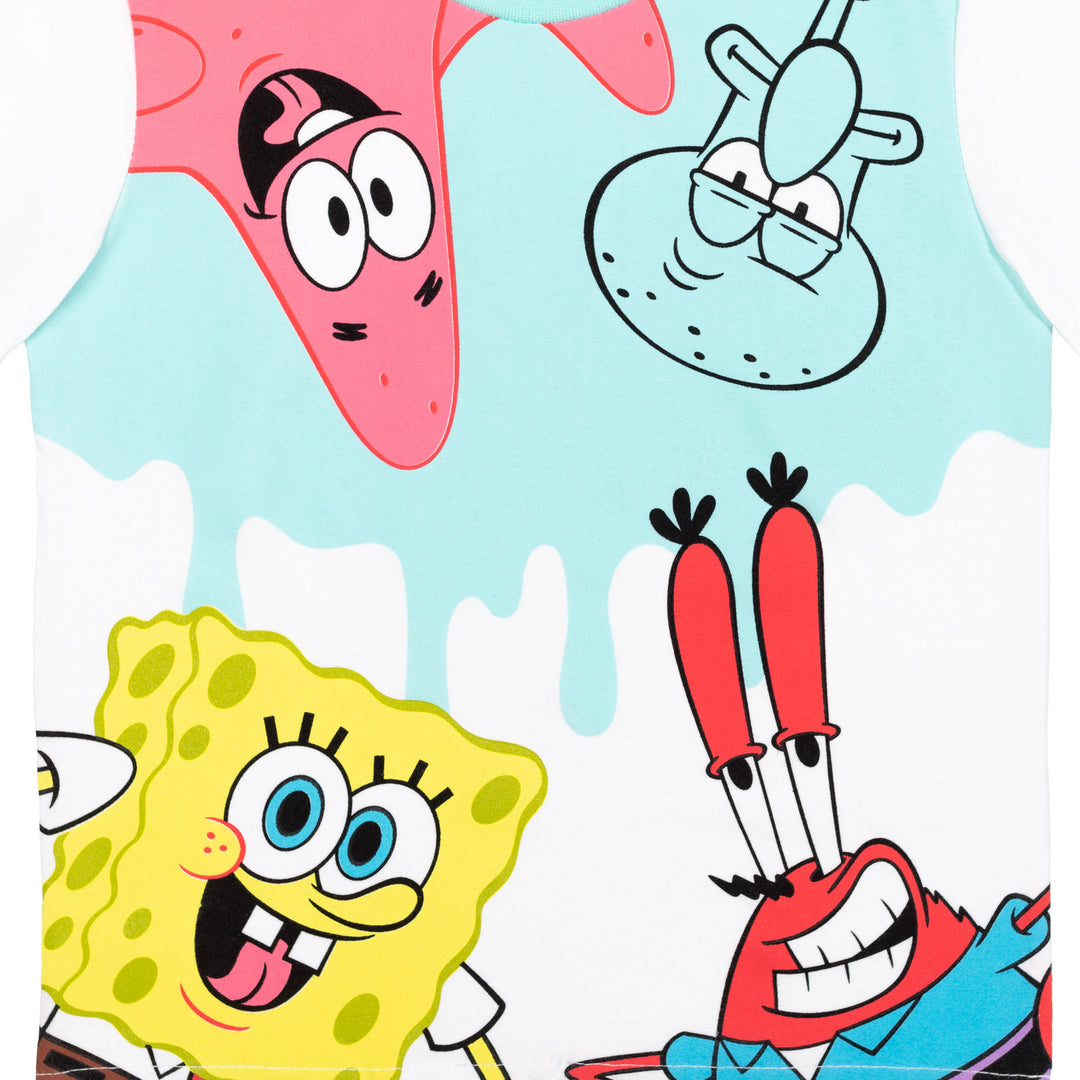 Paquete de 2 camisetas de Bob Esponja Pantalones Cuadrados