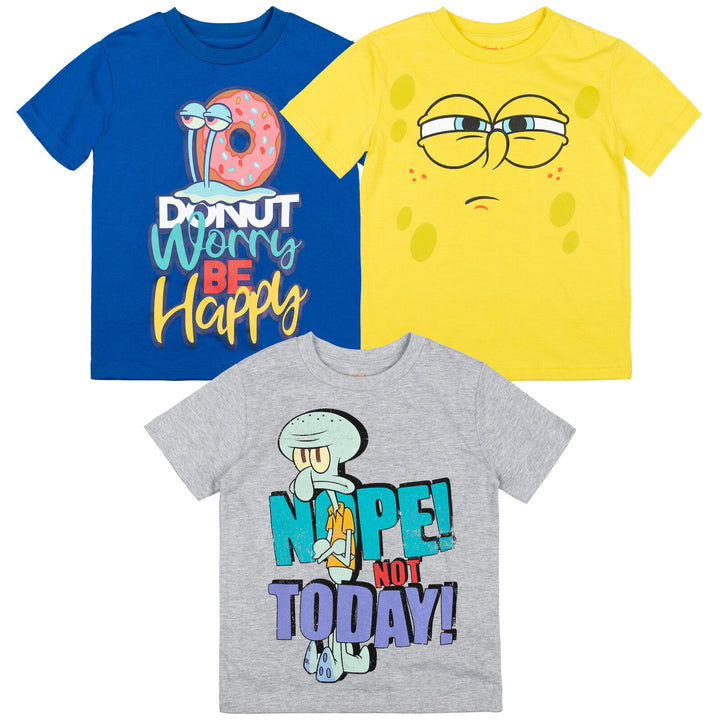 SpongeBob SquarePants 3 Pack Graphic T-Shirts