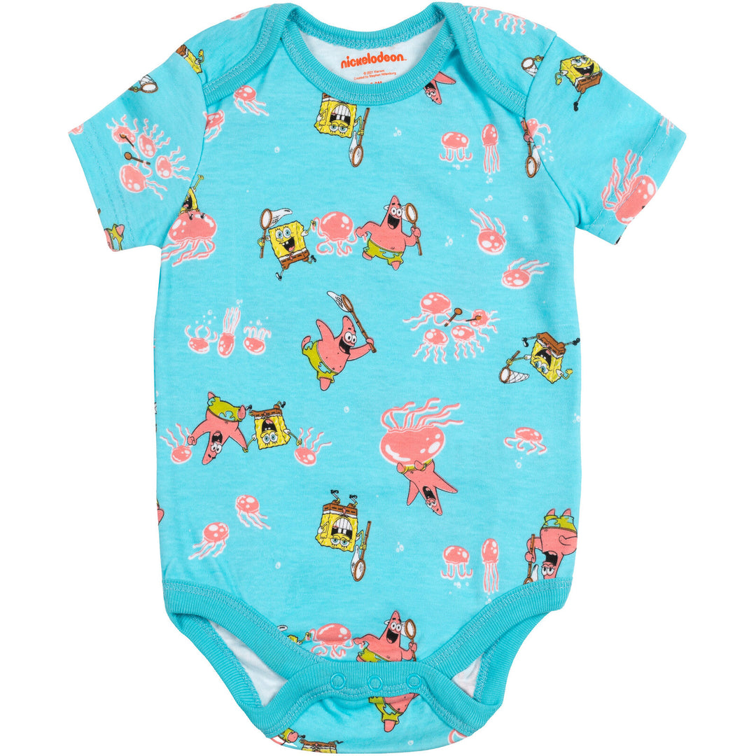 SpongeBob SquarePants 5 Pack Short Sleeve Bodysuits