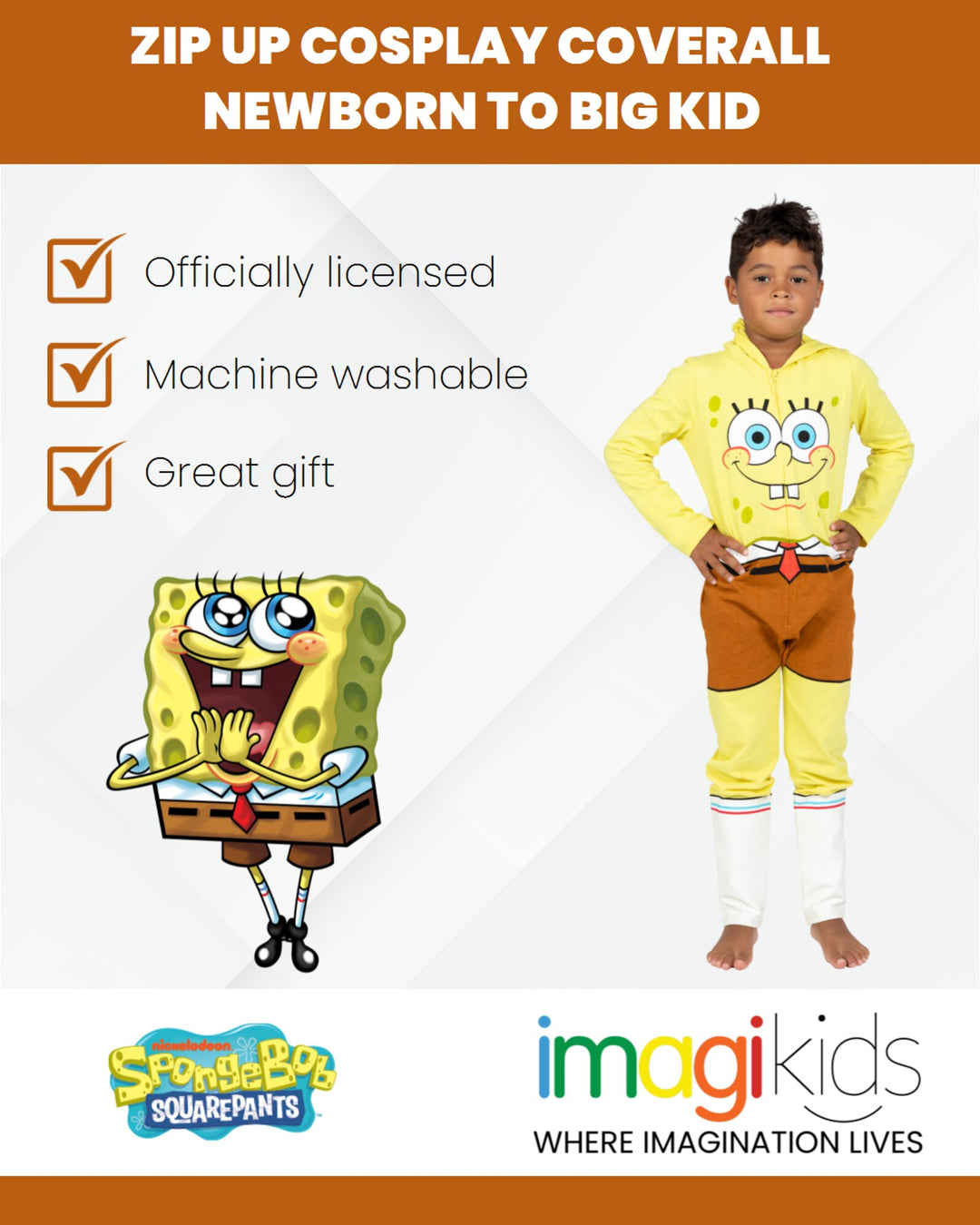 Overol Bob Esponja Pantalones Cuadrados