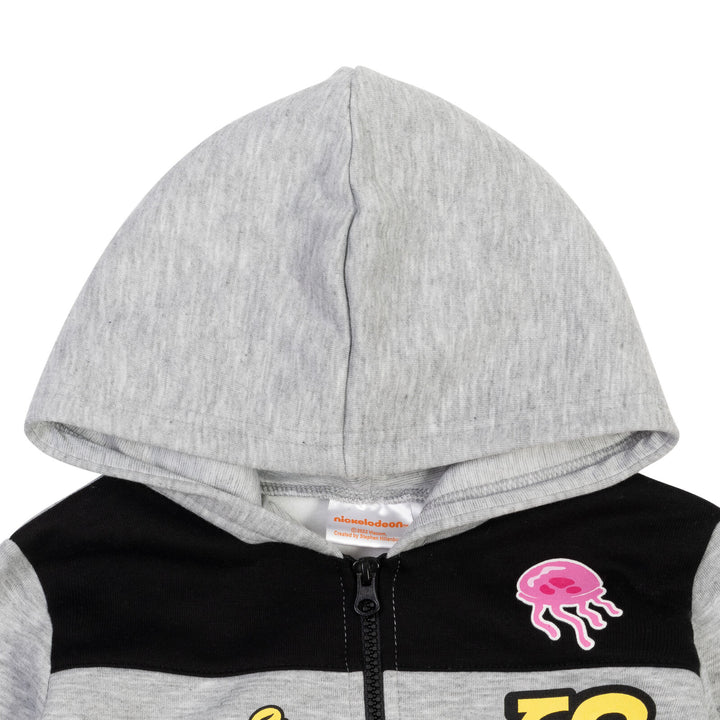 Sudadera con capucha y media cremallera de Bob Esponja