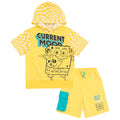 SpongeBob SquarePants French Terry Pullover Hoodie and Shorts Outfit Set