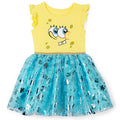 SpongeBob SquarePants Girls Cosplay Tulle Tutu Dress Toddler to Big Kid