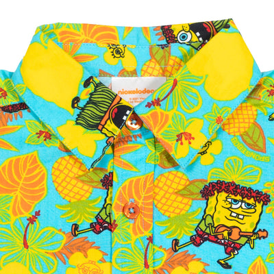 SpongeBob SquarePants Matching Family Hawaiian Button Down Dress Shirt