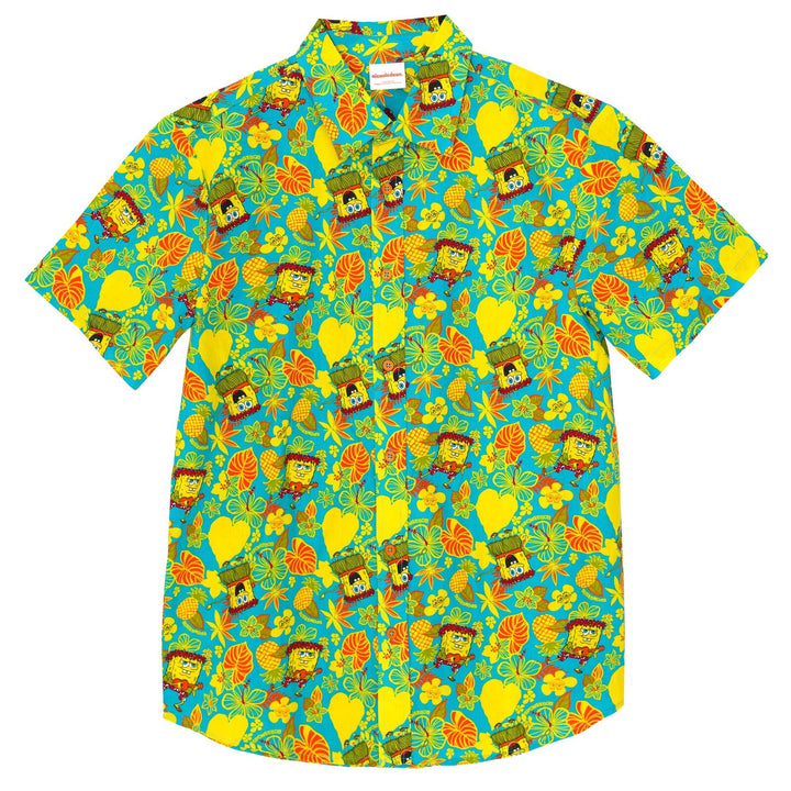 SpongeBob SquarePants Matching Family Hawaiian Button Down Dress Shirt