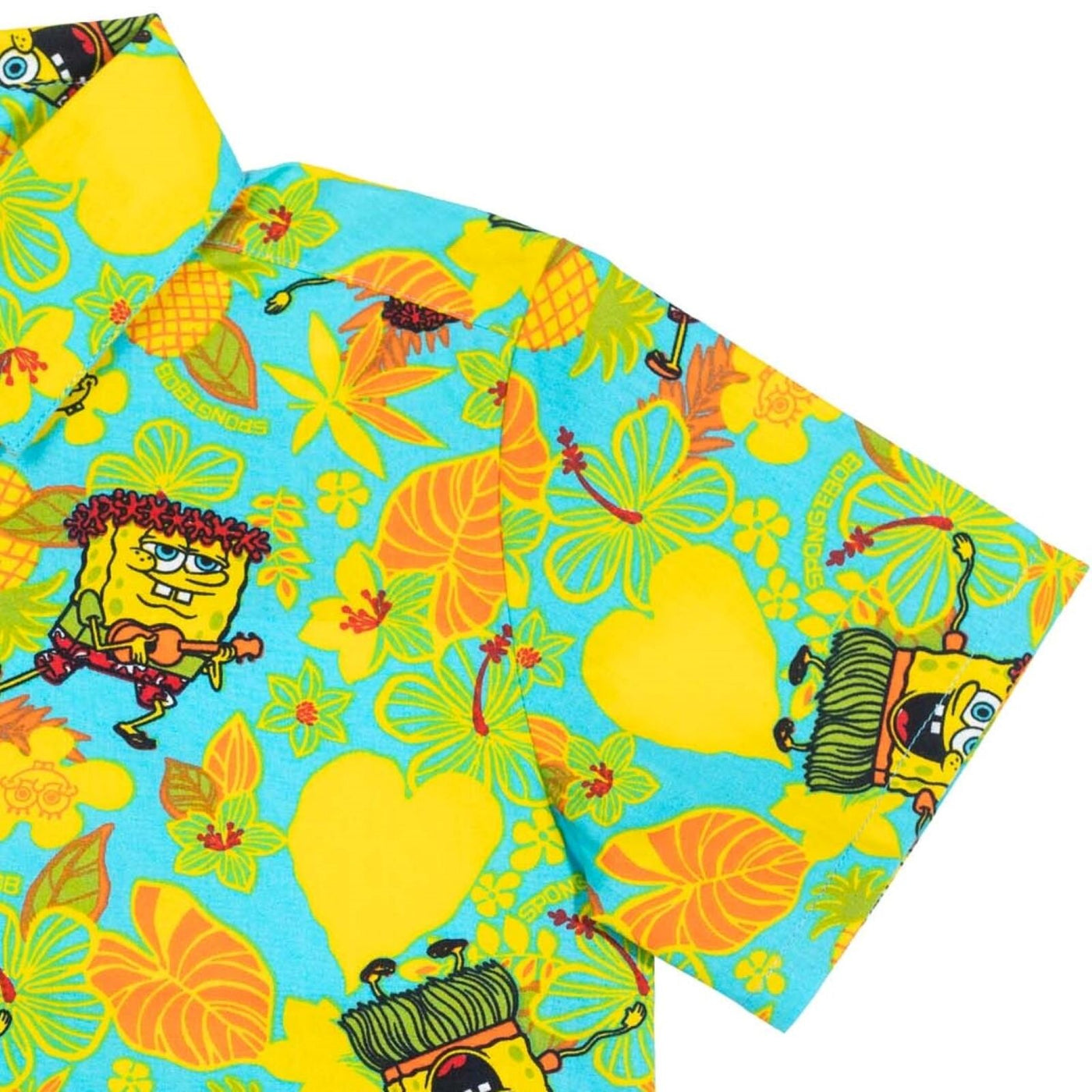 SpongeBob SquarePants Matching Family Hawaiian Button Down Dress Shirt