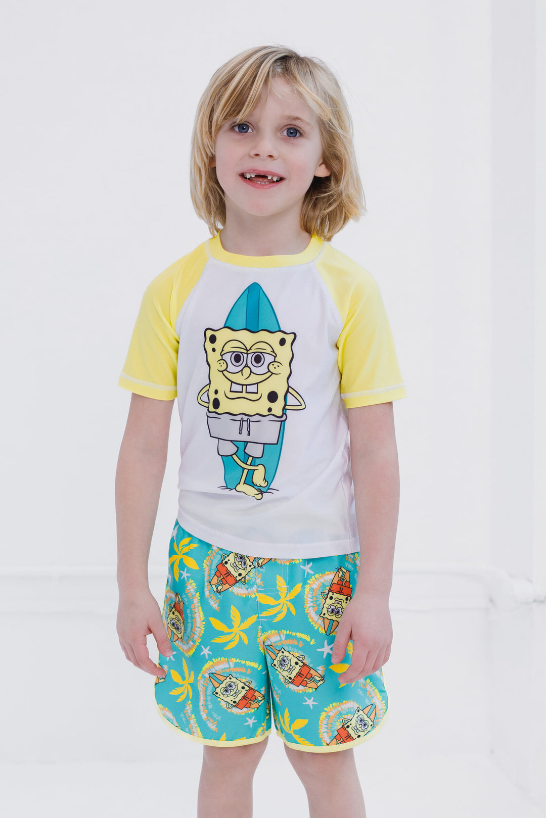 United Labels Spongebob Badpak met sponskop, tweedelig, uv-bescherming United Labels Spongebob Badpak met sponskop, tweedelig, uv-bescherming