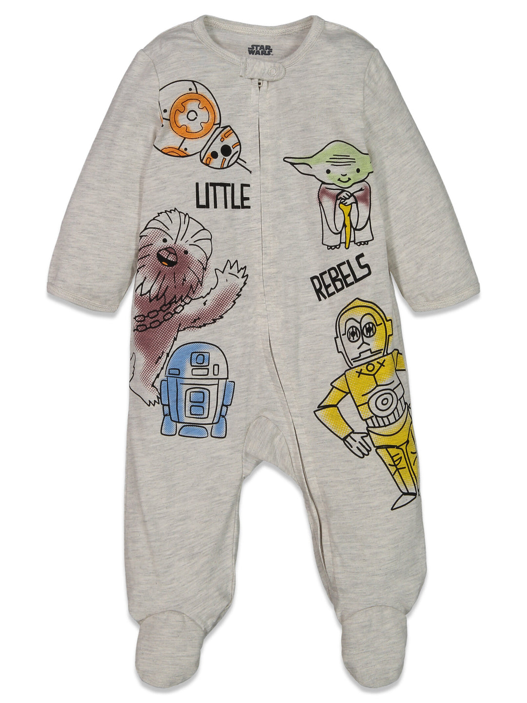 STAR WARS 2 Pack Zip Up Sleep N' Play Coveralls