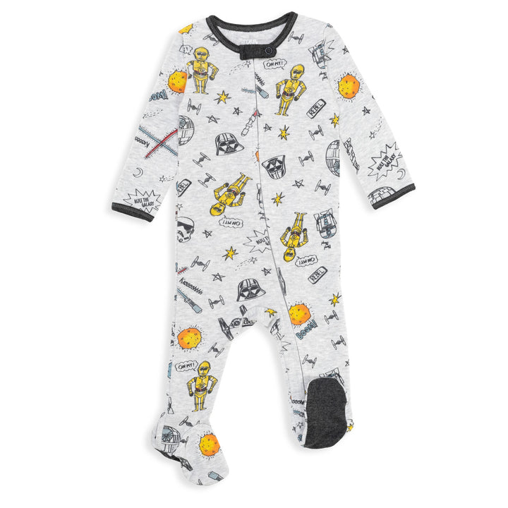 Star Wars 2 Pack Zip Up Long Sleeve Sleep N' Play Coveralls