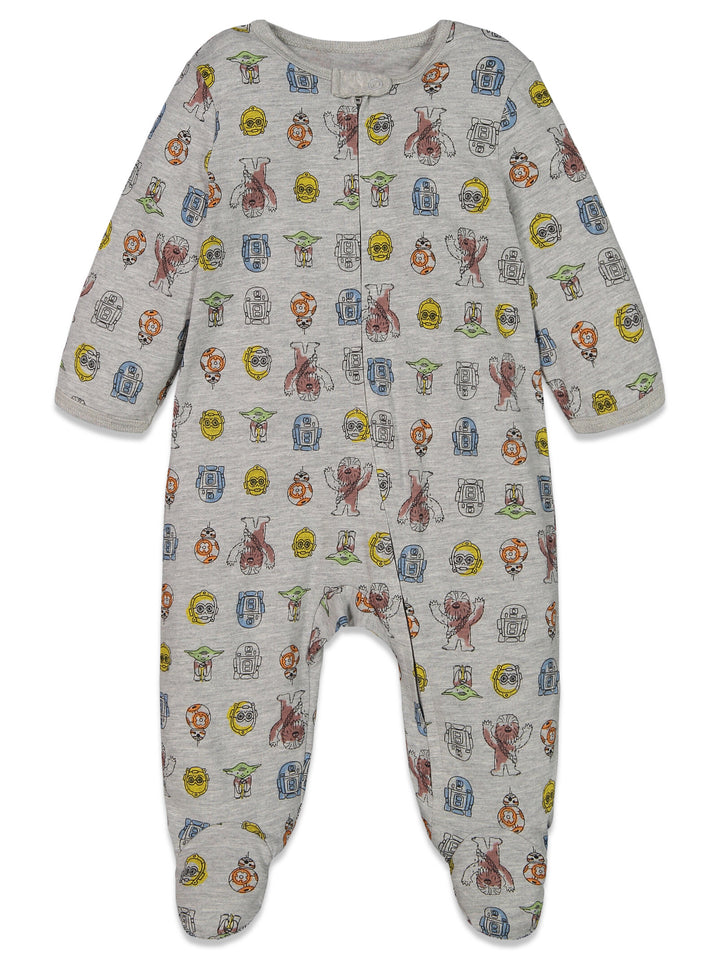 STAR WARS 2 Pack Zip Up Sleep N' Play Coveralls