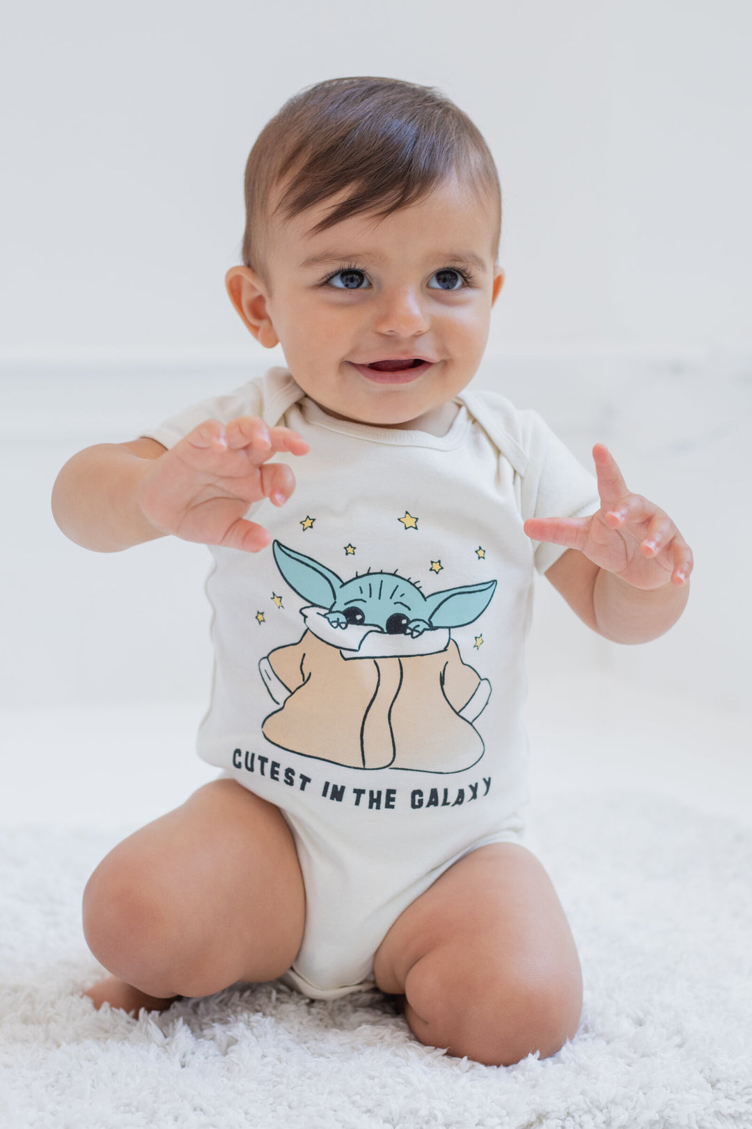 Star Wars Baby Boys' Bodysuit Multi Pack - Baby Yoda Set (Green