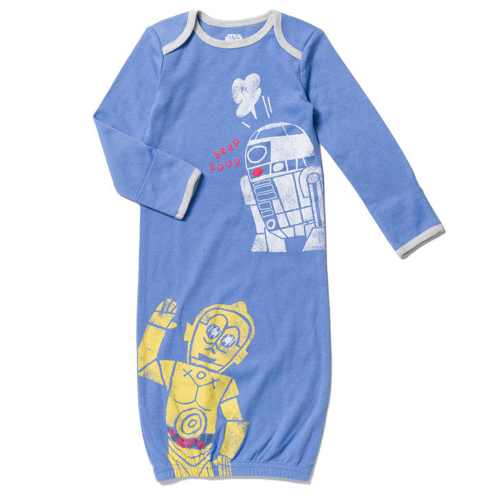 Star Wars 3 Pack Long Sleeve Swaddle Sleeper Gown