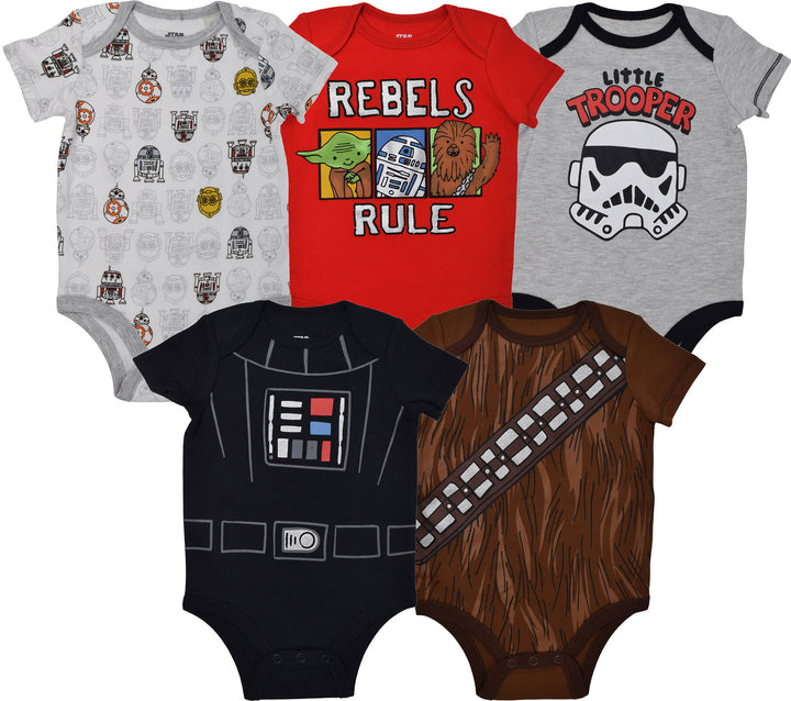 Star Wars 5 Pack Bodysuits