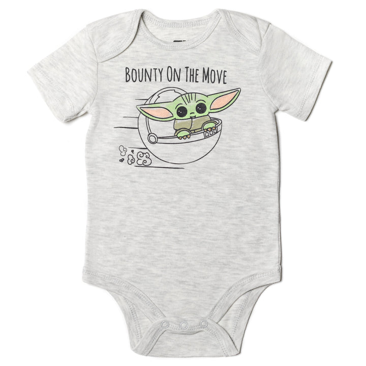 Star Wars Baby Yoda Cuddly Short Sleeve Bodysuits & Jogger Pants