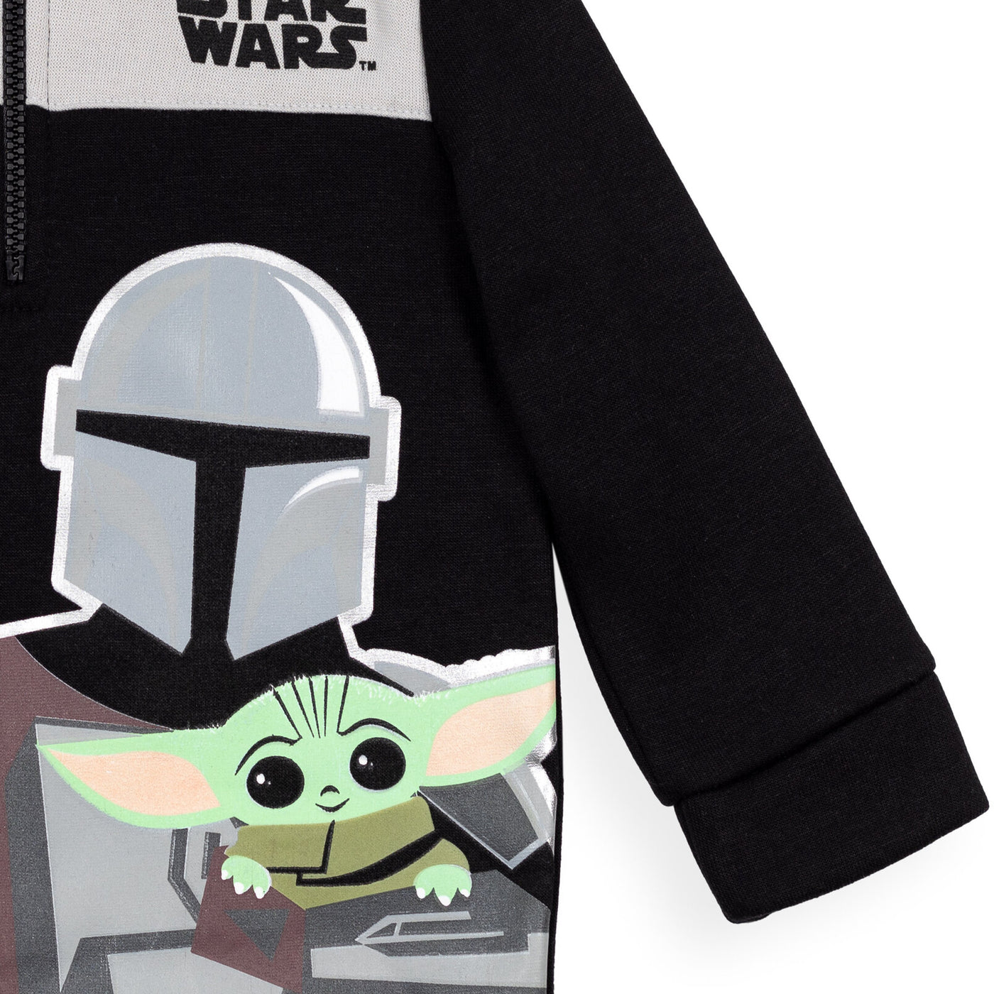 Star Wars Baby Yoda Fleece Half Zip Hoodie
