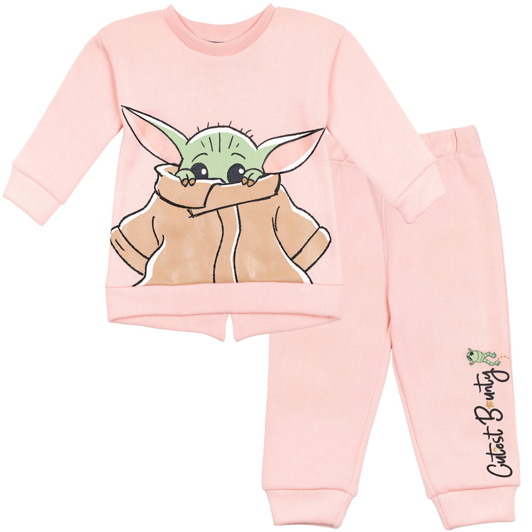 Star Wars Baby Yoda Fleece Sweatshirt and Pants Set imagikids