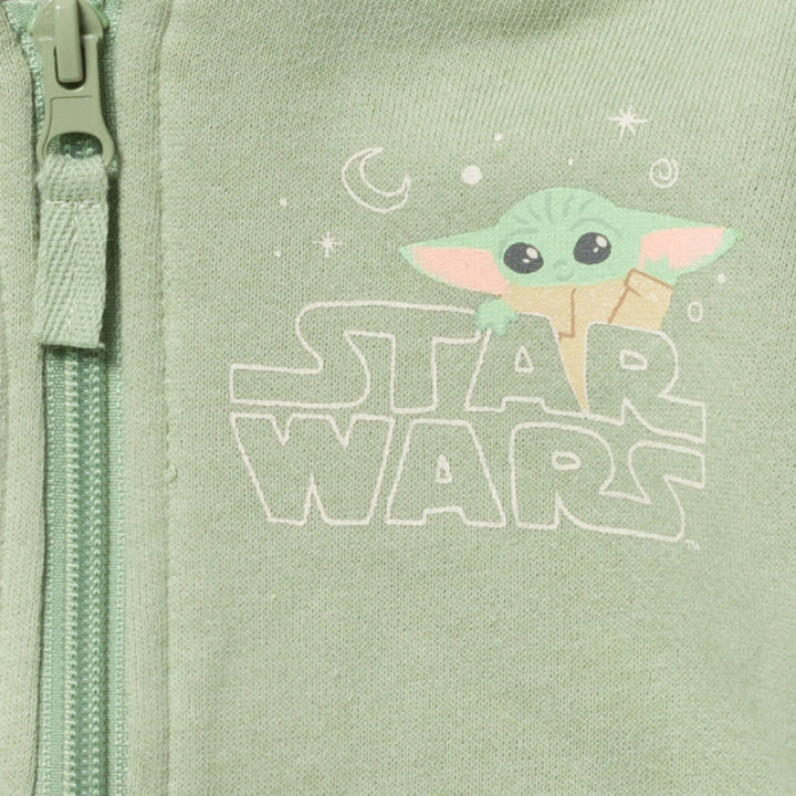 Star Wars Baby Yoda Fleece Zip Up Cosplay Hoodie