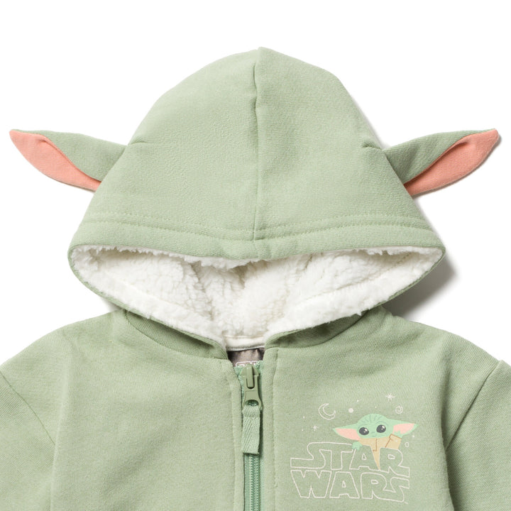 Sudadera con capucha y cremallera Baby Yoda de Star Wars