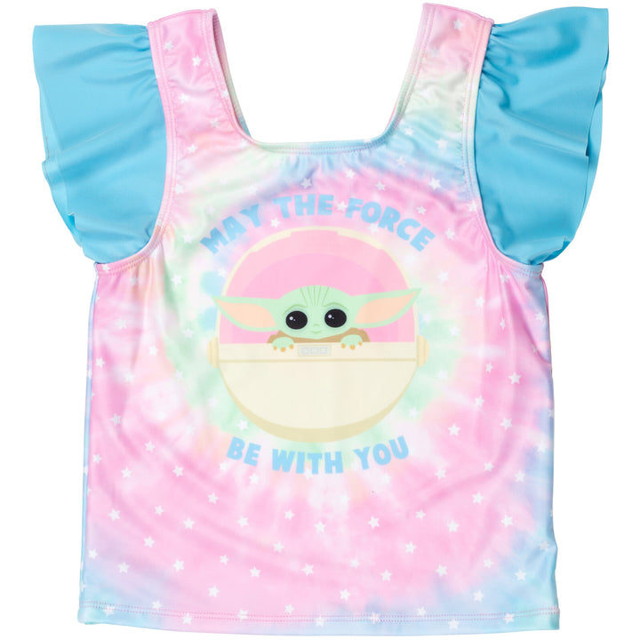 Star Wars Baby Yoda Pullover Tankini Top and Bikini Bottom Swim Set