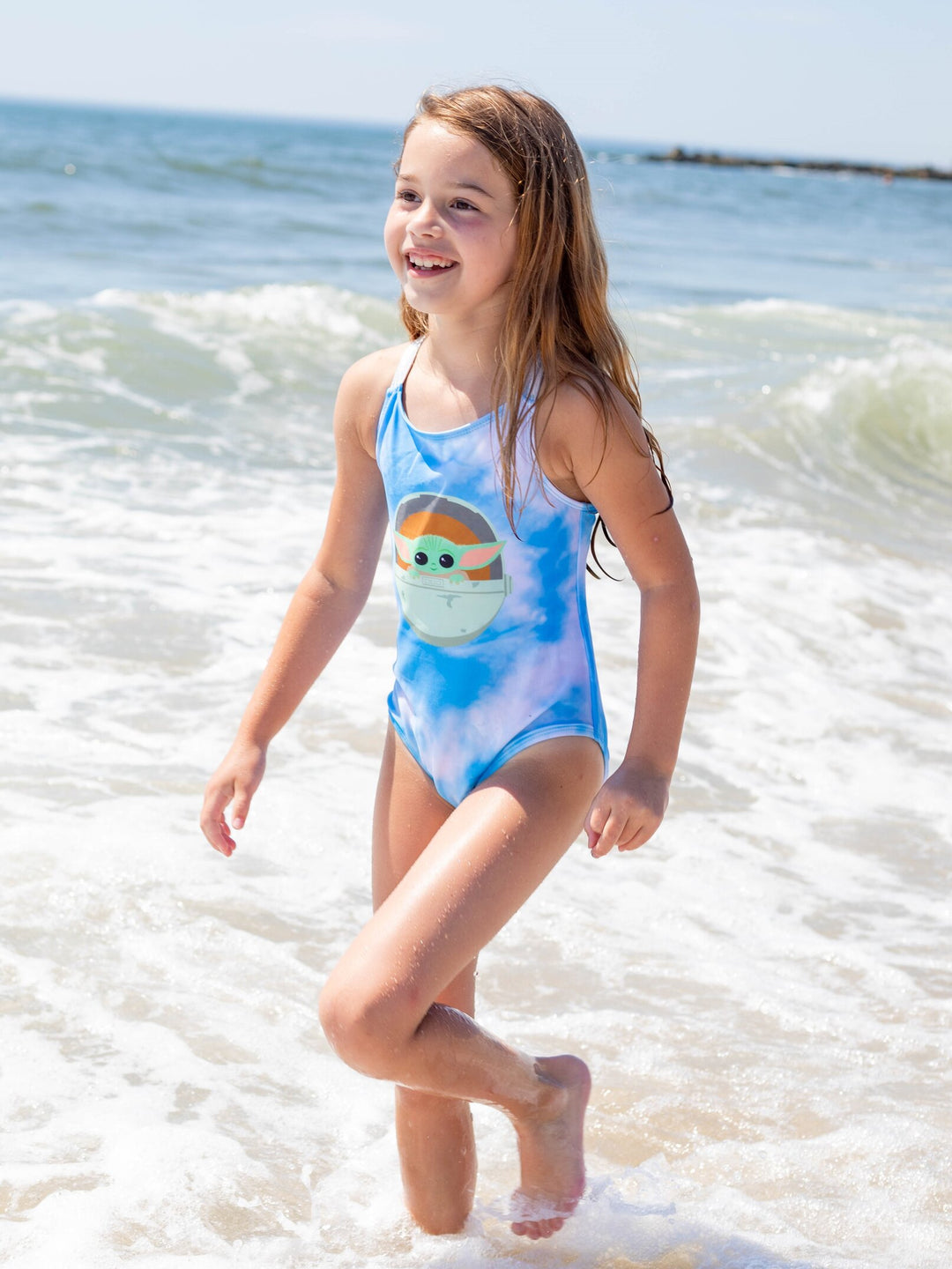 Star Wars Baby Yoda UPF 50+ One Piece Bathing Suit