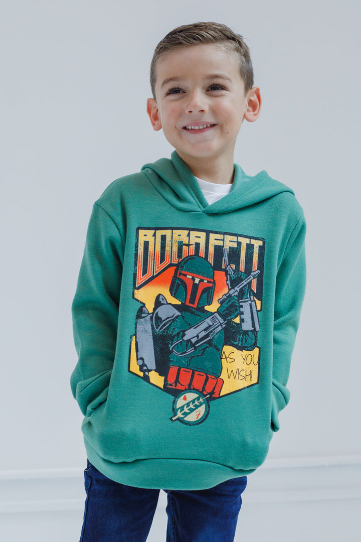 Star Wars Boba Fett Fleece Pullover Hoodie