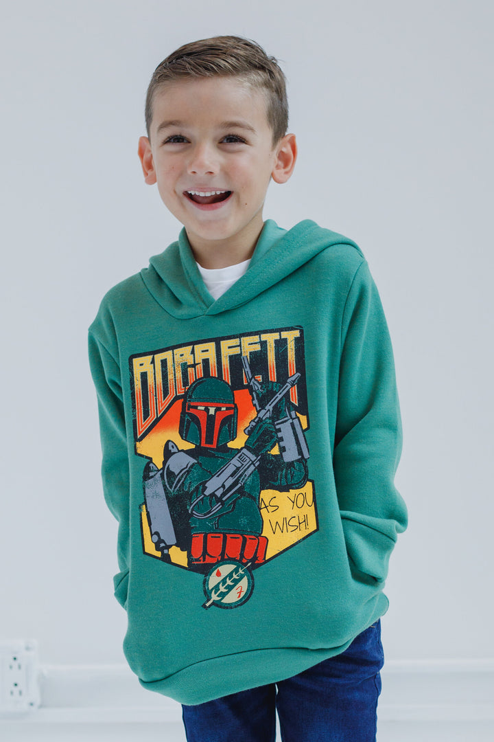 Star Wars Boba Fett Fleece Pullover Hoodie