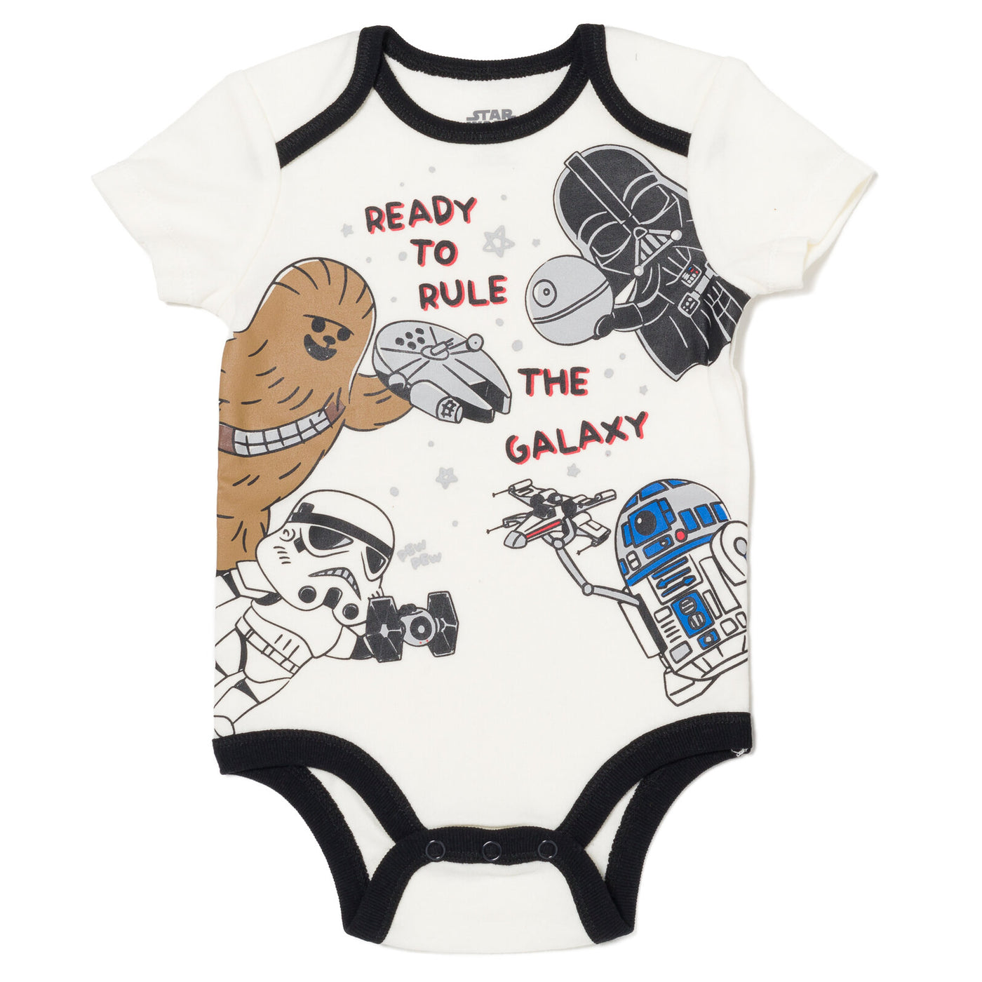 STAR WARS Bodysuit Pants and Hat 3 Piece Outfit Set