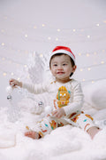 Star Wars Christmas Baby Bodysuit, Pants and Velour Hat 3 Piece Outfit Set Newborn to Infant