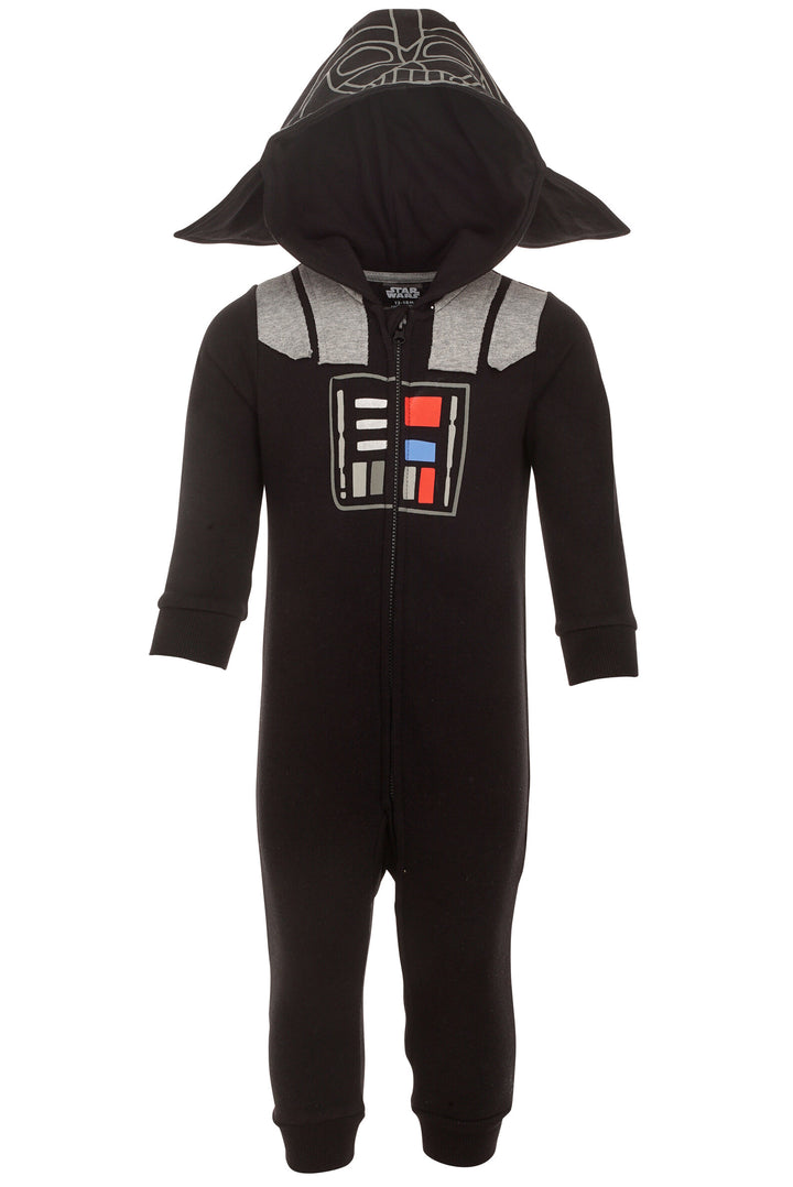 Star Wars Darth Vader Fleece Zip Up Cosplay Costume Coverall