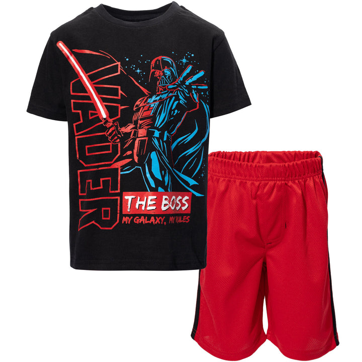 Star Wars Darth Vader Graphic T-Shirt & Mesh Shorts