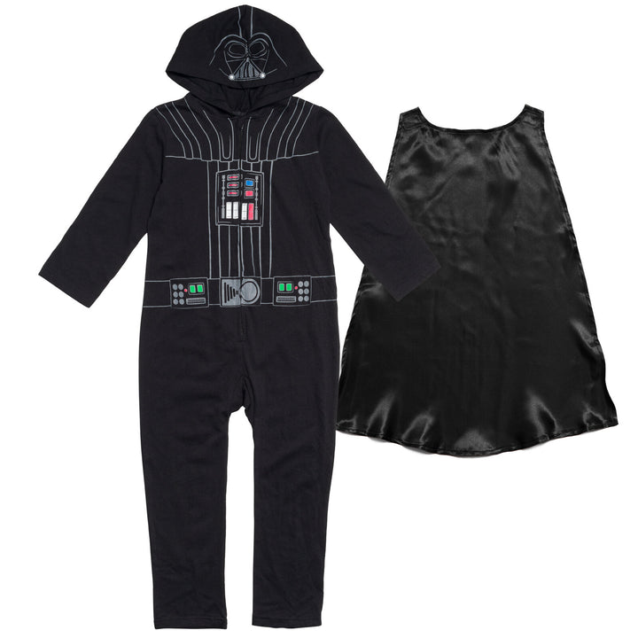 Star Wars Darth Vader Zip Up Cosplay Coverall and Cape