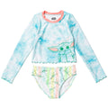 Star Wars Girls UPF 50+ Rash Guard and Bikini Bottom Swim Set Toddler to Big Kid