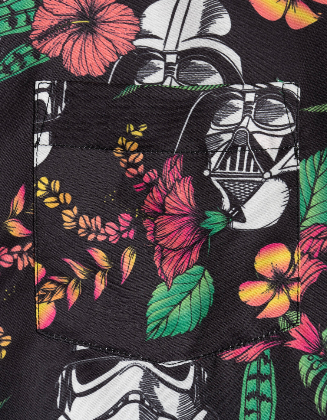 Star Wars Darth Vader Stormtrooper Big Boys Hawaiian Button Down Shirt Black 10-12 Star Wars Darth Vader Stormtrooper Big Boys Hawaiian Button Down Shirt Black 10-12