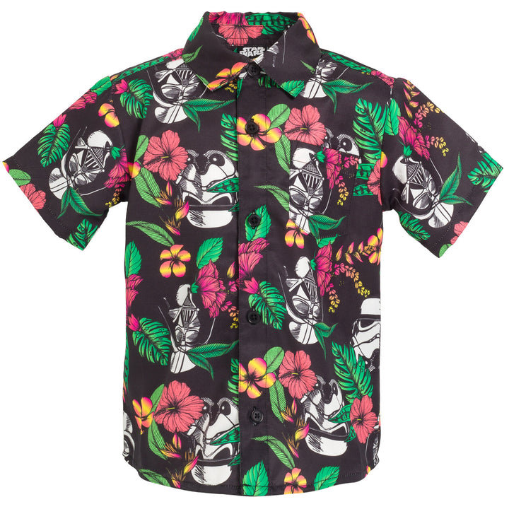 Star Wars Hawaiian Button Down Dress Shirt