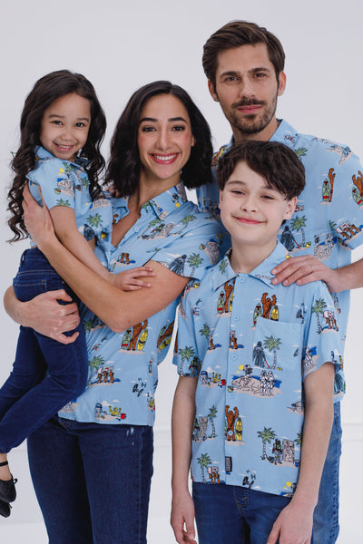 STAR WARS Matching Family Hawaiian Button Down Dress Shirt