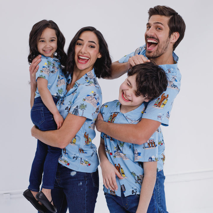 STAR WARS Matching Family Hawaiian Button Down Dress Shirt