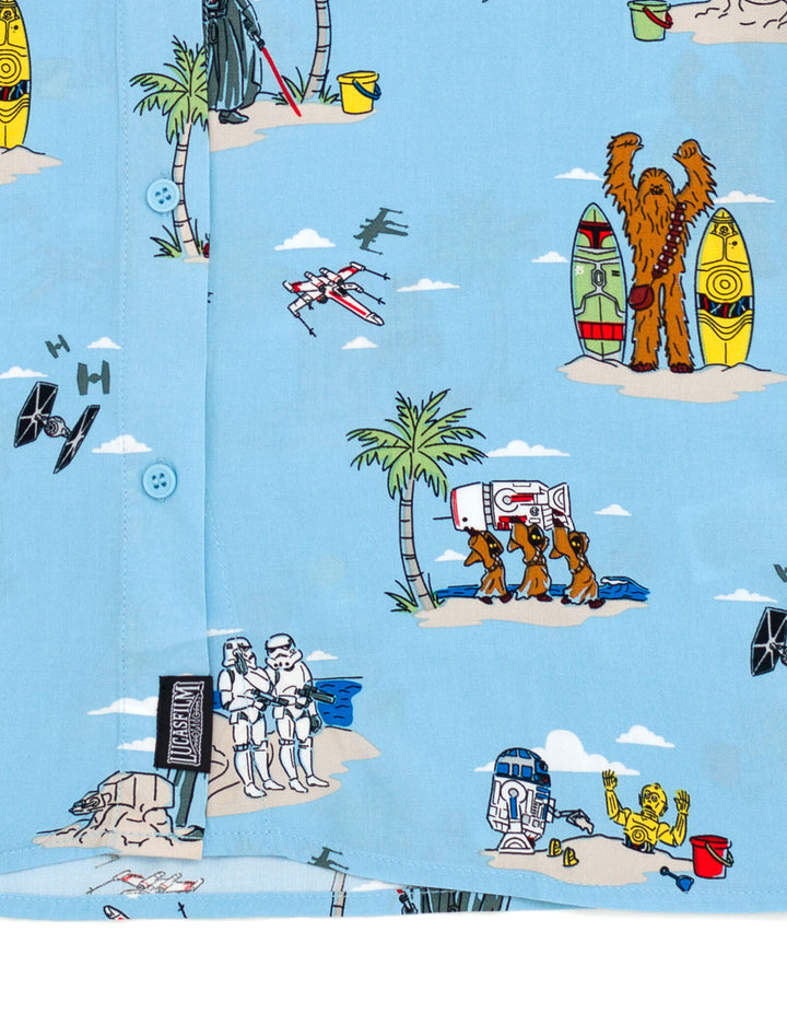 STAR WARS Matching Family Hawaiian Button Down Dress Shirt