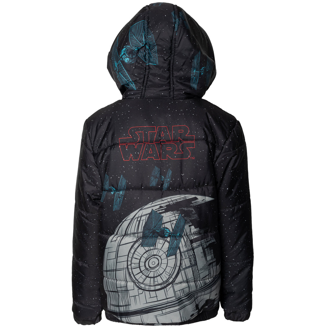 Star Wars Mesh Zip Up Winter Coat Puffer Jacket