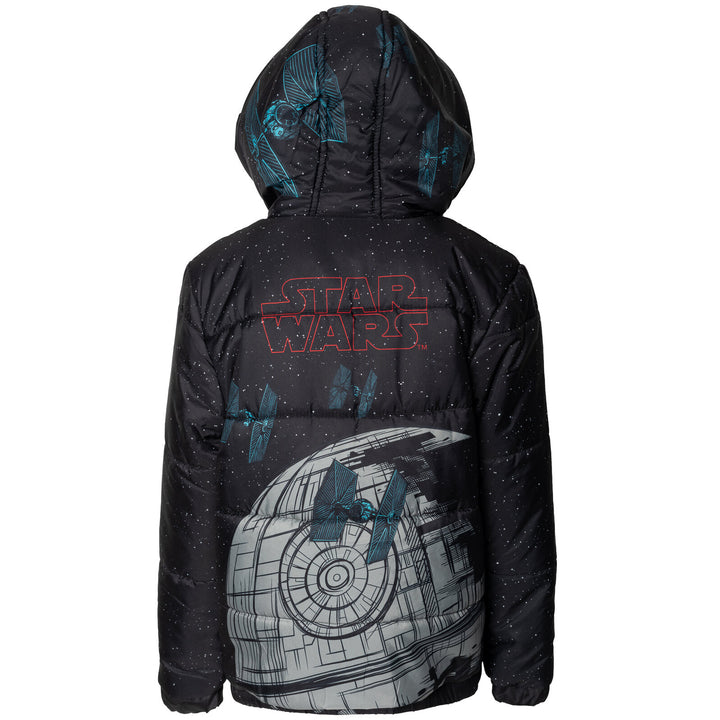 Star Wars Mesh Zip Up Winter Coat Puffer Jacket