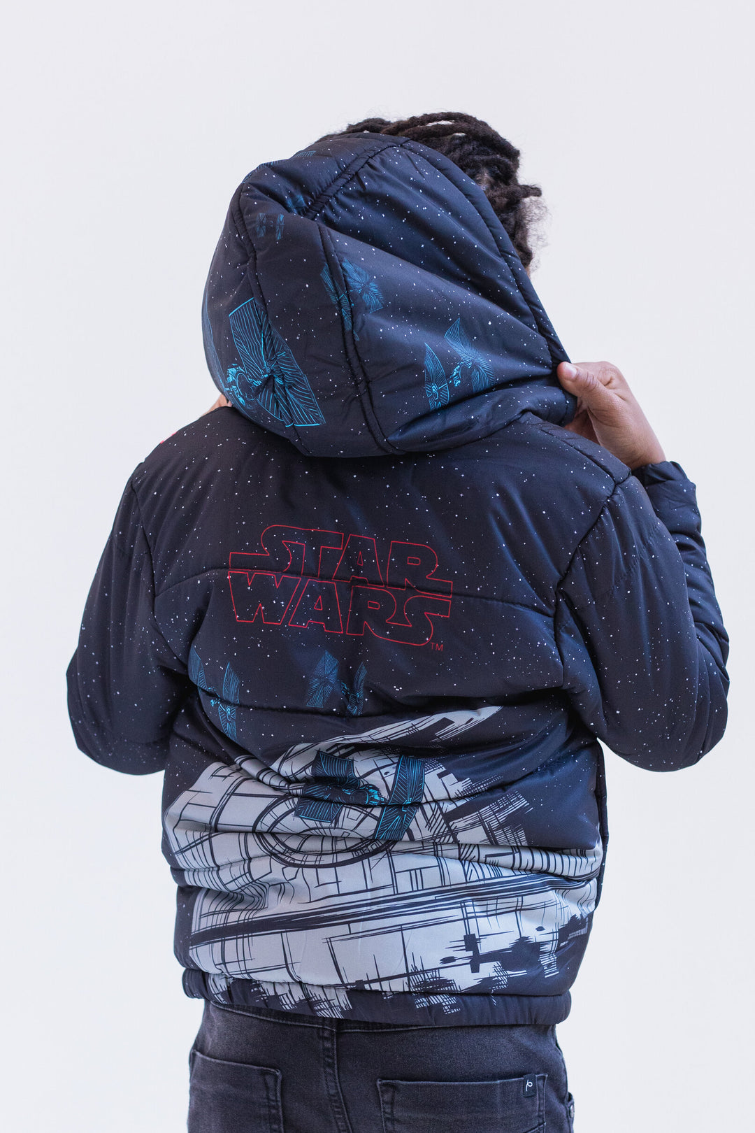 Star Wars Mesh Zip Up Winter Coat Puffer Jacket