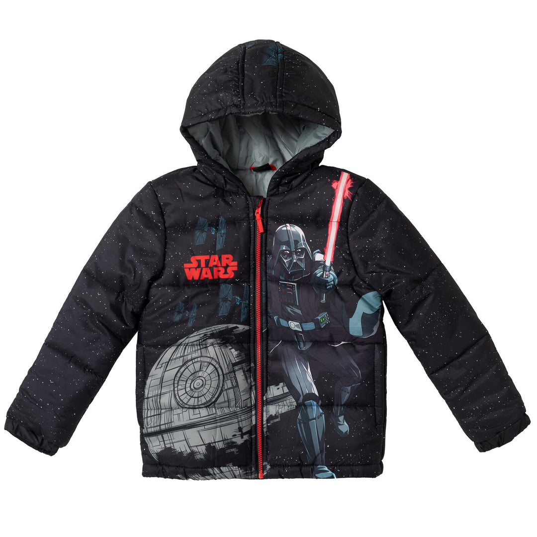 Star Wars Mesh Zip Up Winter Coat Puffer Jacket