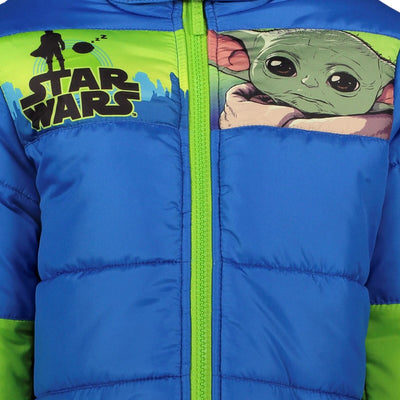 Star Wars Mesh Zip Up Winter Coat Puffer Jacket