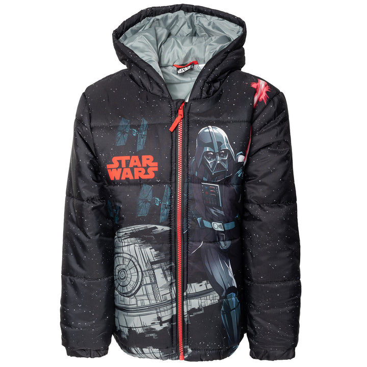 Star Wars Mesh Zip Up Winter Coat Puffer Jacket