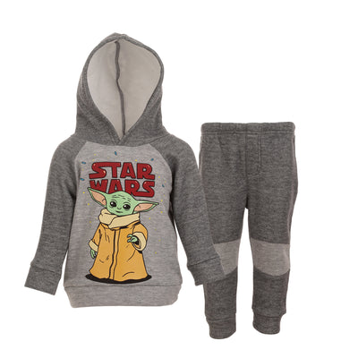 STAR WARS Star Wars Baby Yoda Fleece Hoodie and Pants Outfit Set