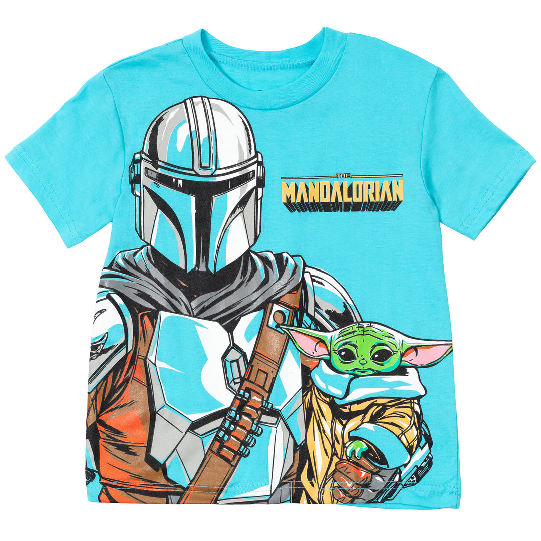 Camiseta gráfica Star Wars Baby Yoda y pantalones cortos de felpa francesa