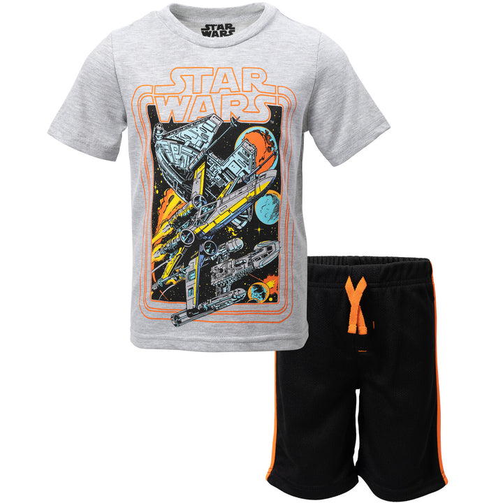 STAR WARS T-Shirt and Mesh Shorts Outfit Set