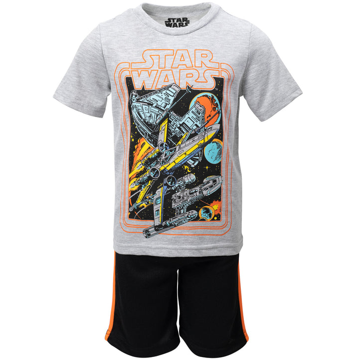 STAR WARS T-Shirt and Mesh Shorts Outfit Set