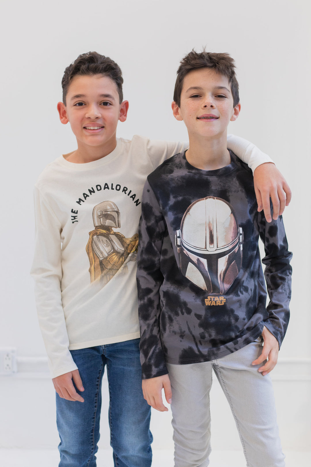 Pack de 2 camisetas gráficas de manga larga de Star Wars The Mandalorian