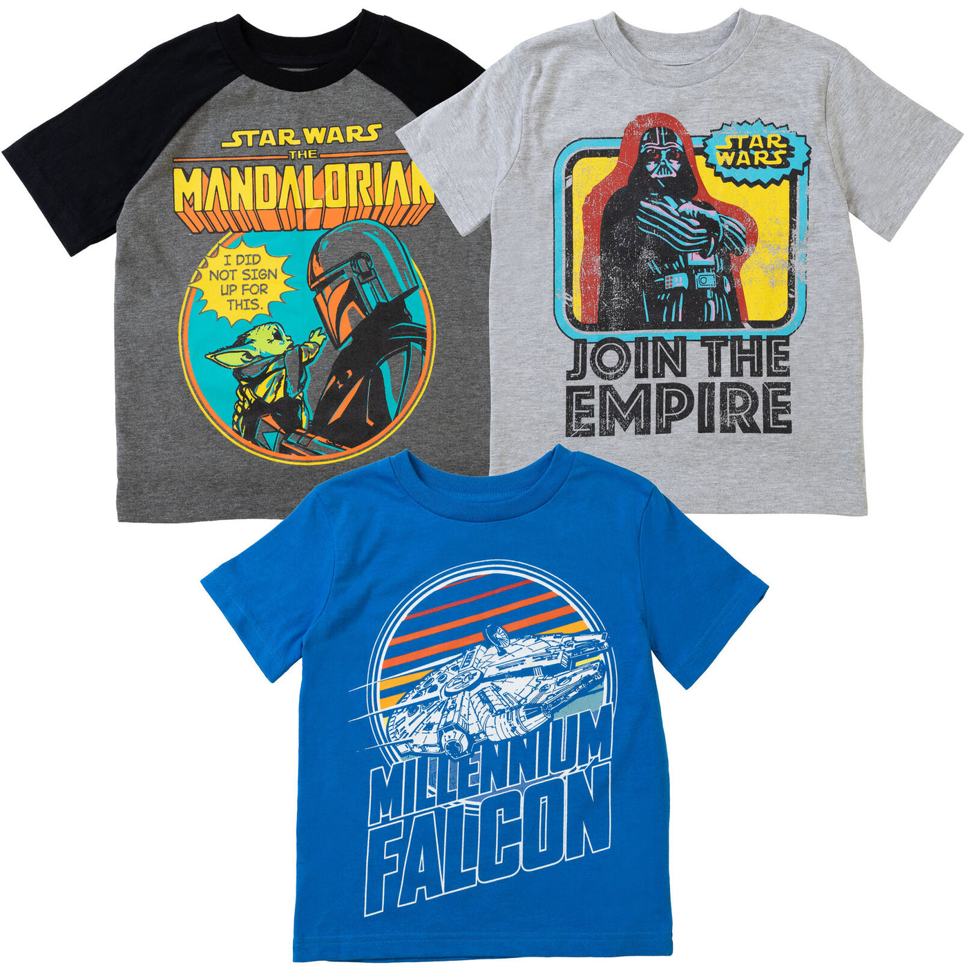 Star Wars The Mandalorian 3 Pack T-Shirts