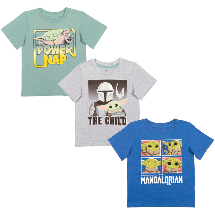 Star Wars The Mandalorian Baby Yoda 3 Pack T-Shirts